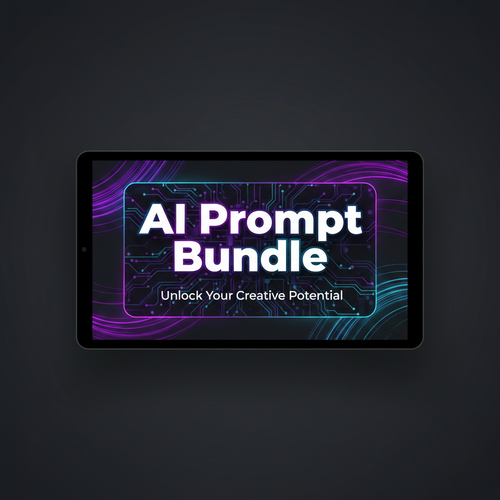 Ultimate AI Prompt Bundle digital product cover