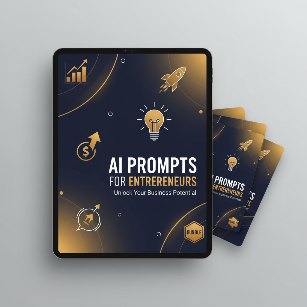 AI Prompts for Entrepreneurs digital product cover